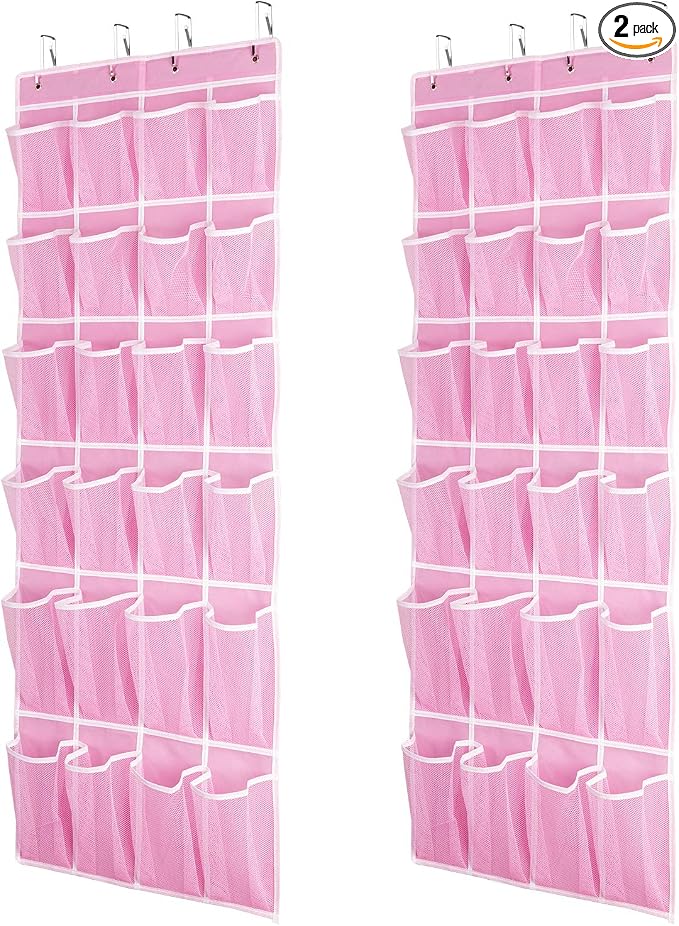 Hanging Shoe Organizer 2Pack, Over The Door Shoe Rack by SAVERHO