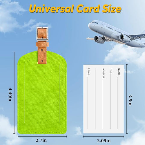 3 Pack Luggage Tags for Suitcases, TSA Approved Bag Tags, Baggage Tags - Image 2