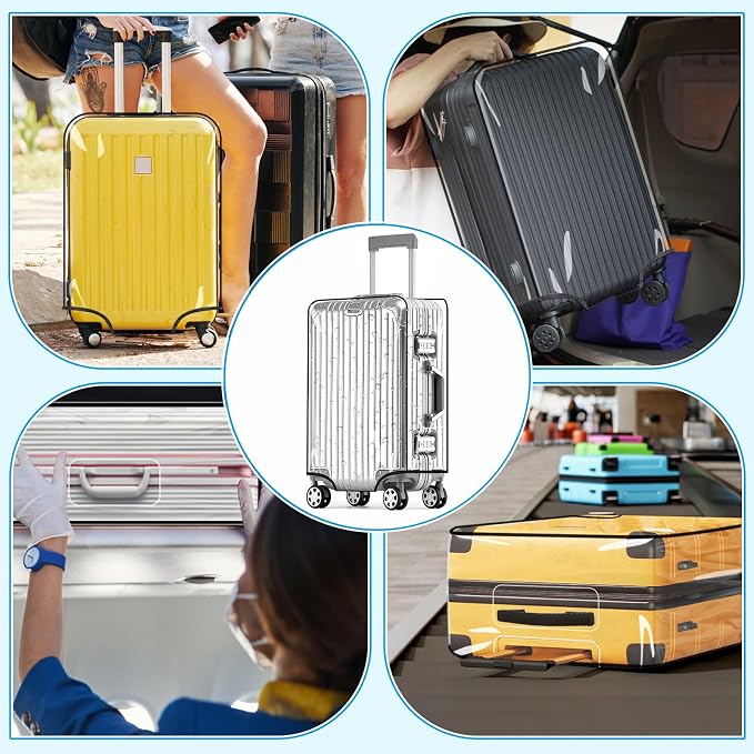 Yotako Clear PVC Suitcase Cover Protectors 32 Inch Luggage Cover - Image 7