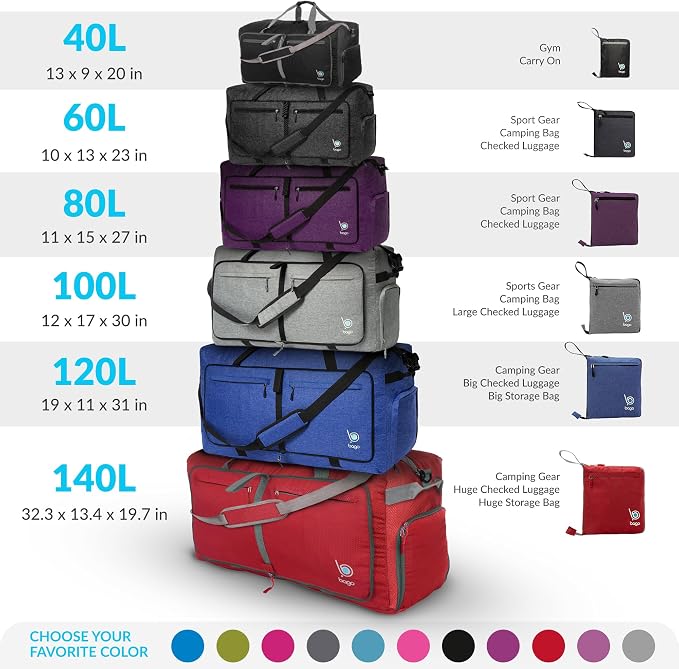 Bago Big XXL Foldable Duffel Bags - Image 4