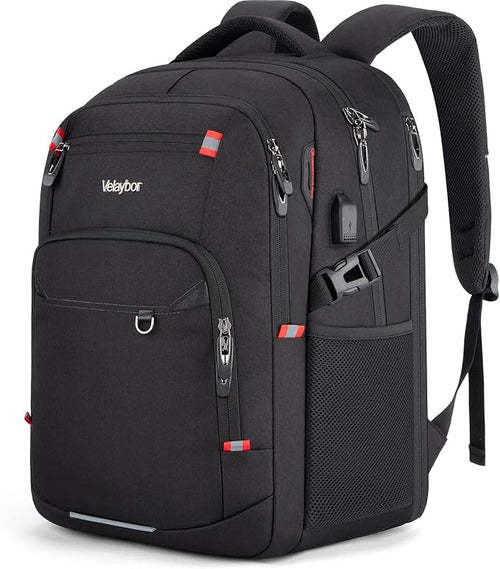 48L Expandable Laptop Backpack, Anti-thief Travel Backpack by Velaybor