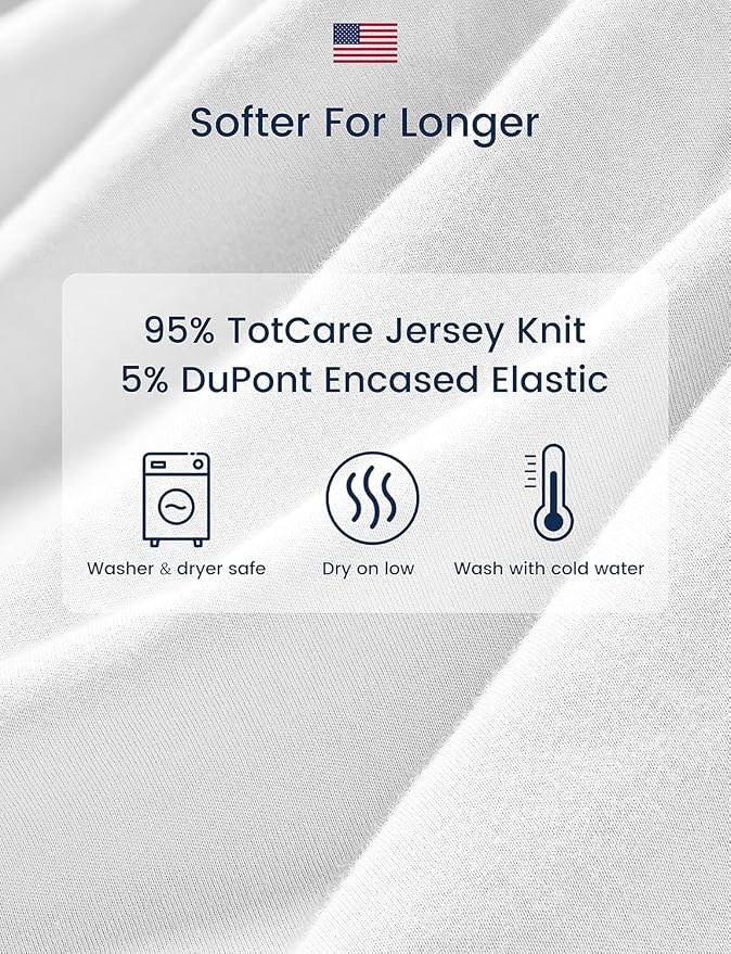 TotAha Crib Sheets for Boys Girls, Buttery Soft Crib Mattress Fitted Sheet - Image 4