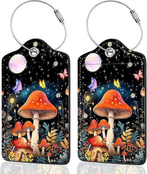 2Pack Luggage Tags for Suitcases, Cute Unique Pu Leather Cruise Luggage Tag by Unknown