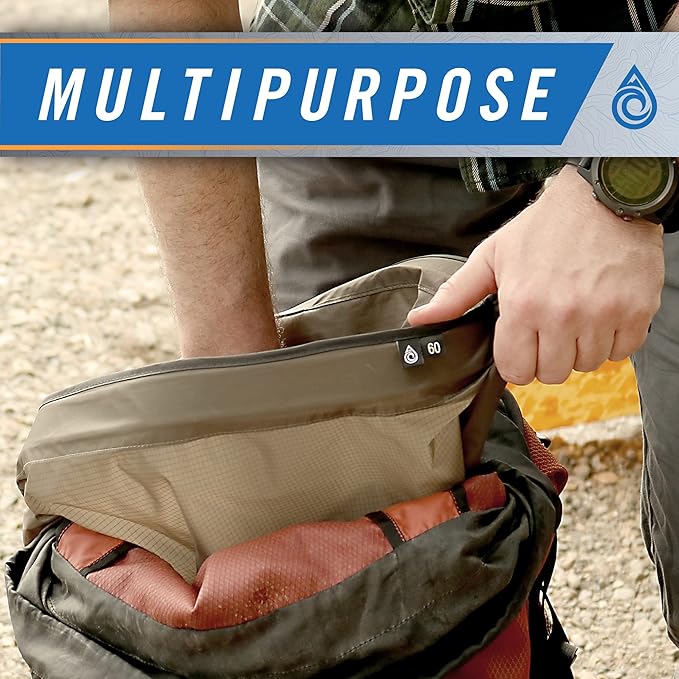 AquaQuest Rogue Dry Bag – 60L Olive Drab – 100% Waterproof Roll Top – Travel - Image 4