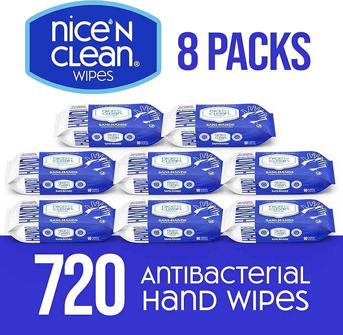 Nice 'N CLEAN Sensitive Skin Wet Hand Wipes 90ct | Infused - Image 2