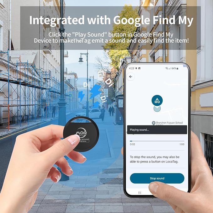 Android Air Tracker Tag 4 Pack for Luggage Tracker Tags Works - Image 3