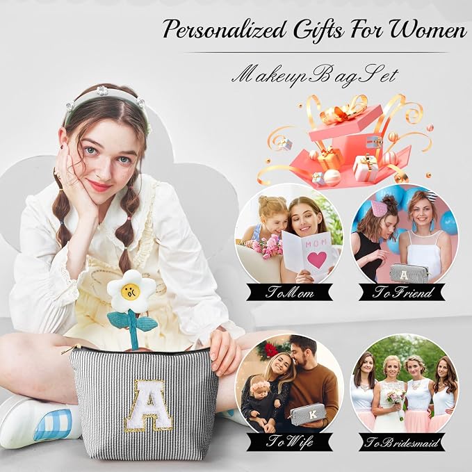 YOOLIFE Gifts for Women Her, Makeup Bag Make Up Bag Pouch Cosmetics Organizer - Image 3