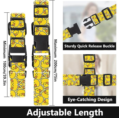 2 Pack Luggage Straps for Suitcases Adjustable Luggage Belt TSA Approved - Image 2