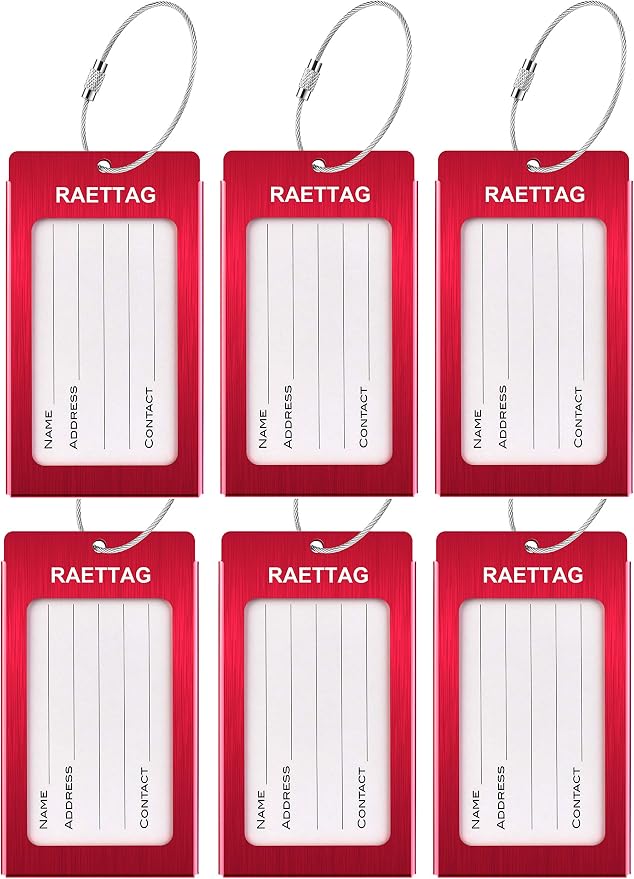Luggage Tags Metal Suitcase Tags Travel Bag ID Identifier Luggage Tag by WeBravery
