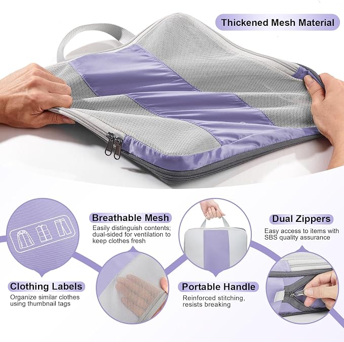 10 Set Compression Packing Cubes - Image 6