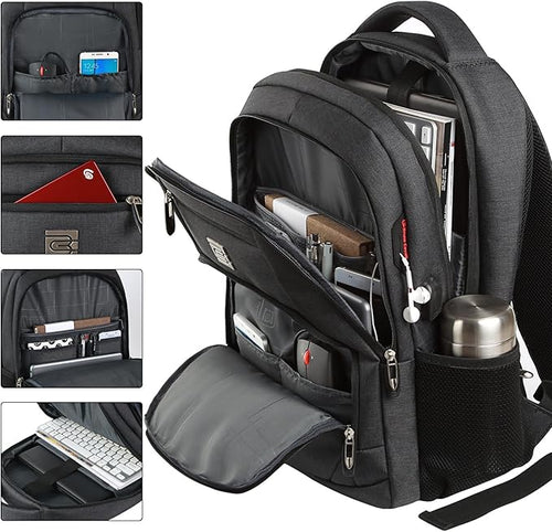 17 Inch Laptop Backpack, Business Anti Theft Slim Durable Laptops Backpack - Image 2