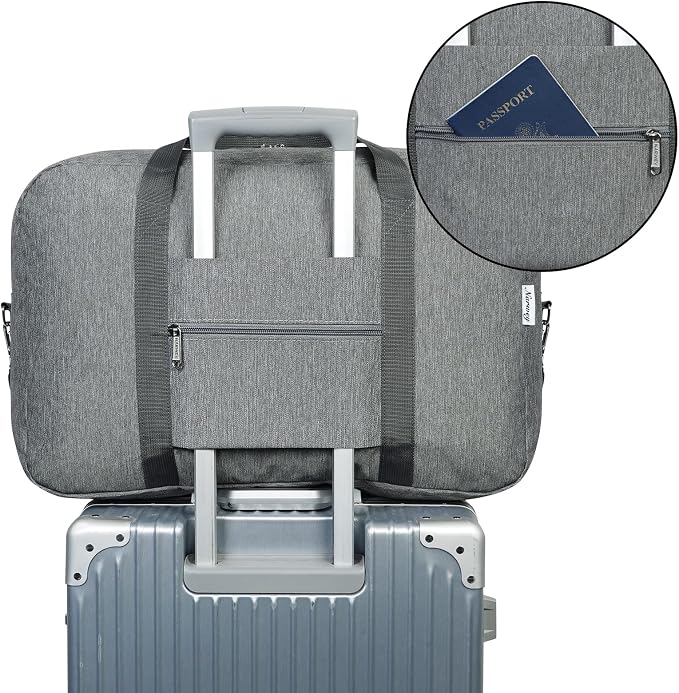 Narwey Foldable Carry on Luggage 22x14x9 Airline Approved Duffle Bag - Image 5