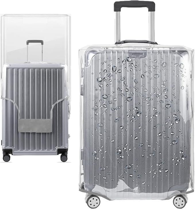 30 Inch Full Clear PVC Suitcase Cover Protectors by Unknown