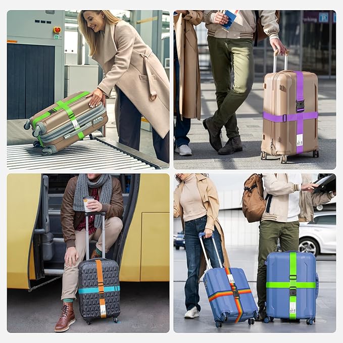 BILIONE Luggage Straps TSA Approved Add a Bag Premium Accessory - Image 6