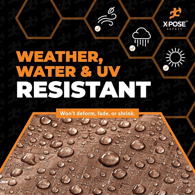Multipurpose Protective Cover Brown Poly Tarp 9' x 12' - Image 4
