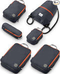 Large Compression Packing Cubes 6 Piece Set by TRIPPEDTravelGear