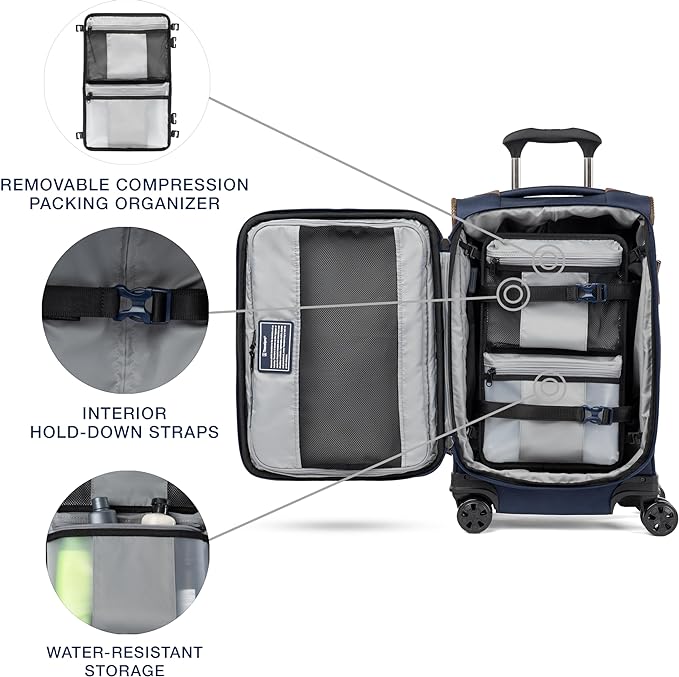 Travelpro Crew Classic Lightweight Softside Expandable Carry on Luggage - Image 5