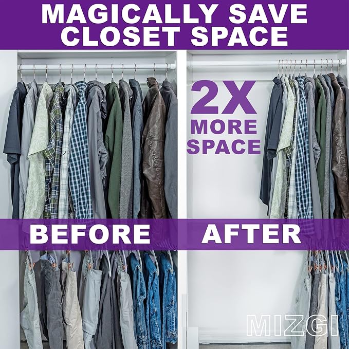 MIZGI Premium Velvet Hangers Heavy Duty- Non Slip - Image 5