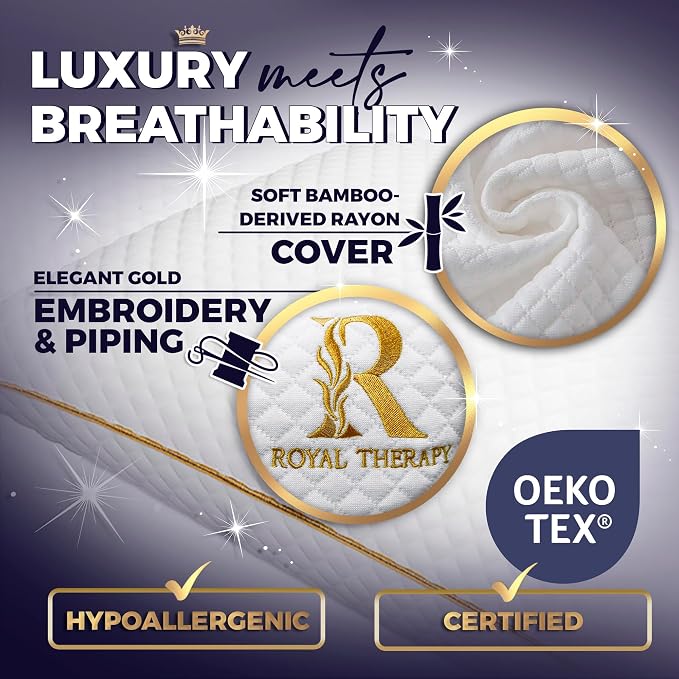 Royal Therapy Queen Memory Foam Pillows - Image 3