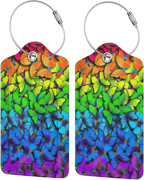 2 Pack Luggage Tag for Suitcases, Colorful Backpack Tag by SNAPMADE