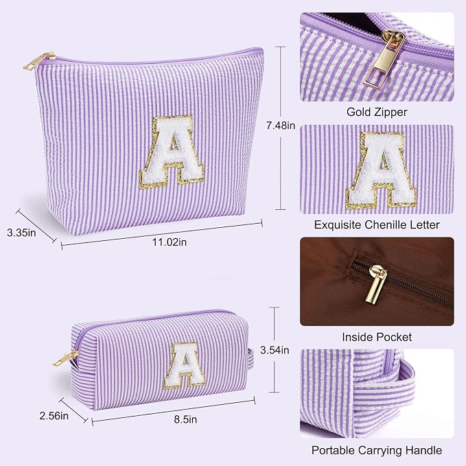YOOLIFE Preppy Stuff Cute Cosmetic Bag Travel Bag - Image 4
