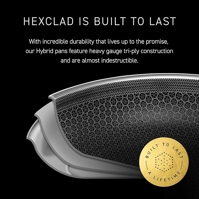 HexClad Hybrid Nonstick 12-Inch Frying Pan - Image 5