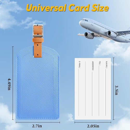 3 Pack Luggage Tags for Suitcases, TSA Approved Bag Tags, Baggage Tags - Image 2