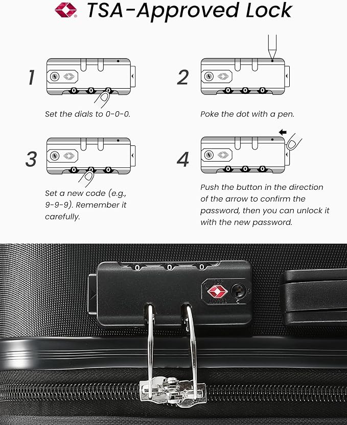 Carry On Luggage 22x14x9 Airline Approved - Image 5