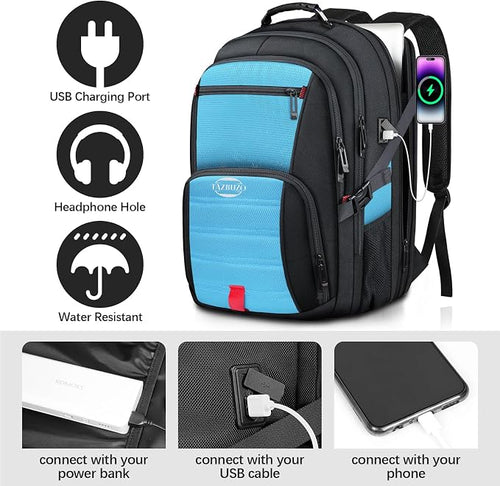 18.4 Inch Extra Large Backpack, Carry on Backpack, 55L Travel Laptop Backpack - Image 2
