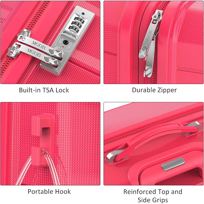 28 Inch Luggage with Spinner Wheels, Large Hard Shell Suitcase, Lightweight PP - Image 6
