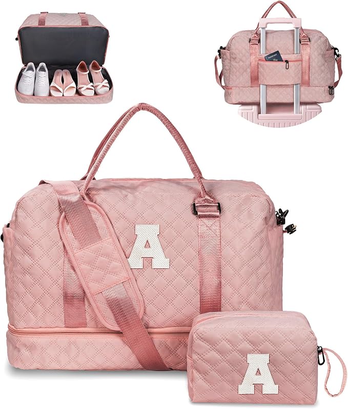 Women Gift-Birthday Gifts, Initial Duffle Bags by Vogewood