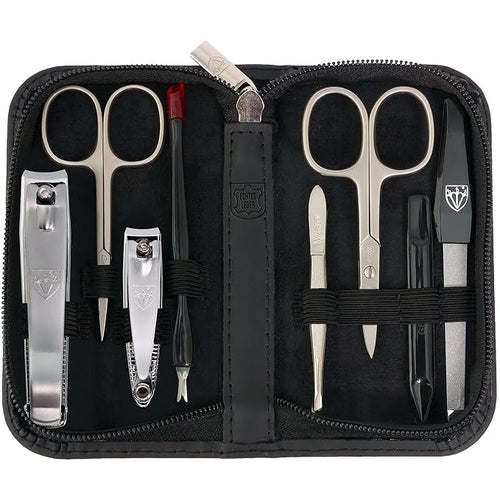 3 Swords Germany – brand quality 8 piece manicure pedicure grooming kit set by 3+Swords+Germany