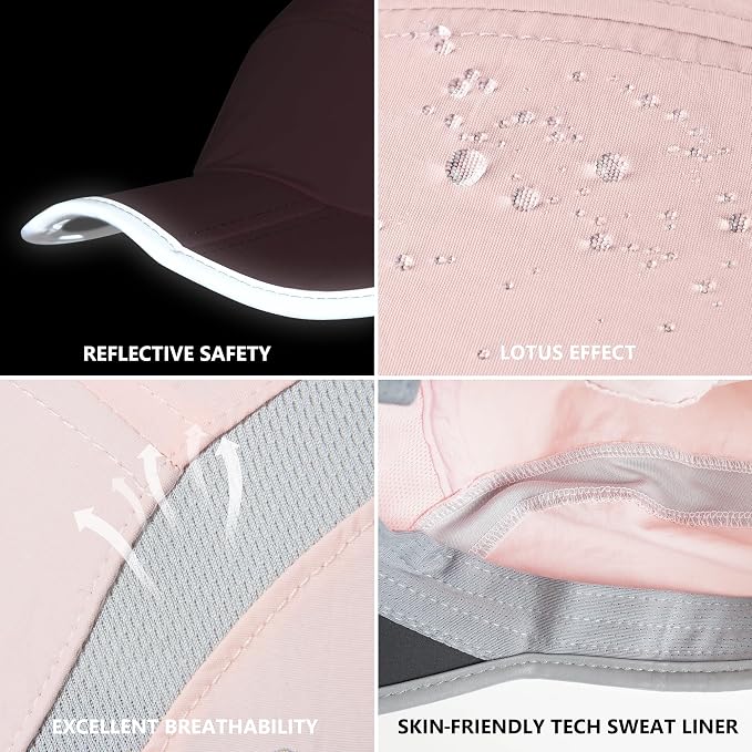 GADIEMKENSD Reflective Folding Outdoor Hat Unstructured Design UPF 50+ Sun - Image 6