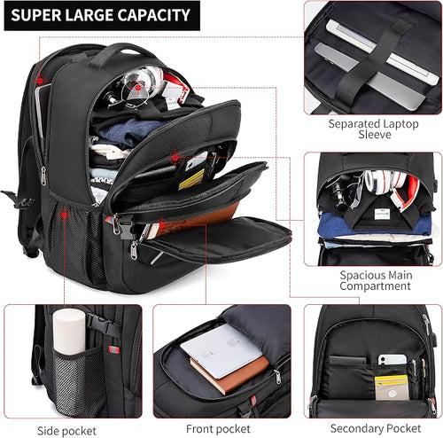 17.3 inch Laptop Backpack, School Bookbag Computer Rucksack - Image 2