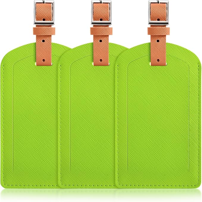 3 Pack Luggage Tags for Suitcases, TSA Approved Bag Tags, Baggage Tags by Airkit