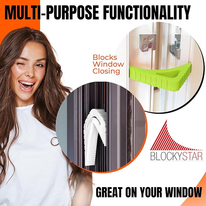 Door Stopper & Window Stopper, Rubber Door Stop Flexible, Door Wedge Stopper - Image 7