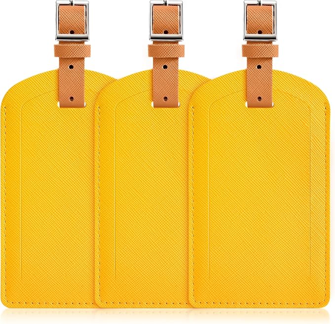3 Pack Luggage Tags for Suitcases, TSA Approved Bag Tags, Baggage Tags by Airkit