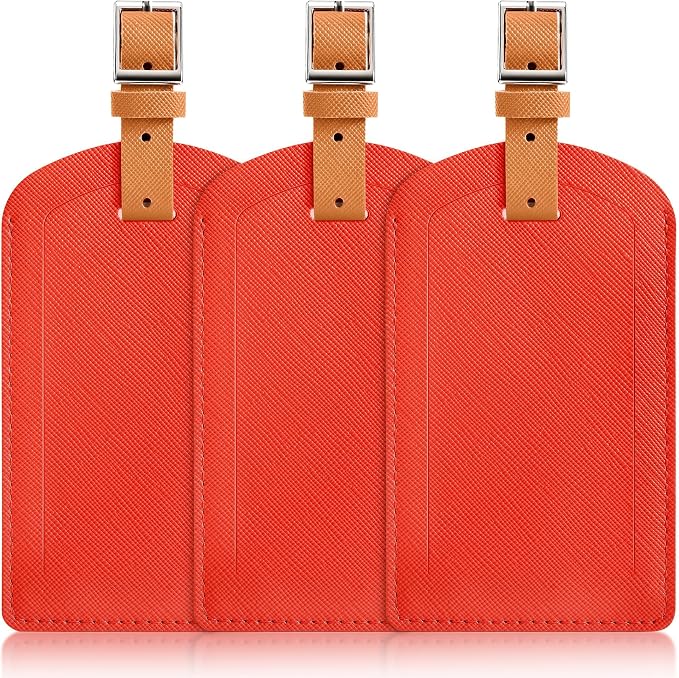 3 Pack Luggage Tags for Suitcases, TSA Approved Bag Tags, Baggage Tags by Airkit