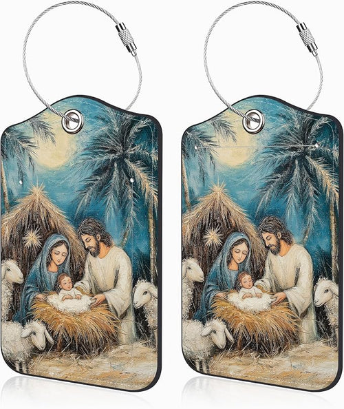 2 Pcs Nativity Scene Luggage Tags by Unknown
