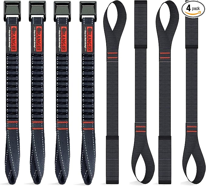 ORANGEE 4 Pack Motorcycle & Bike Luggage Straps 20" by ORANGEE