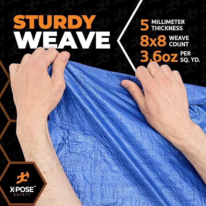 Better Blue Poly Tarp 12' x 25' - Image 5