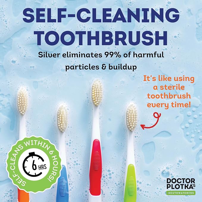 MOUTHWATCHERS Dr Plotkas Soft Bristle Flossing Toothbrush Manual Soft Toothbrush - Image 4