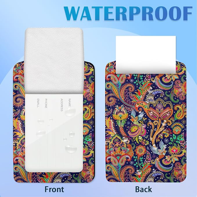 Boho Colorful Paisley 2 Pack Luggage Tag - Image 4