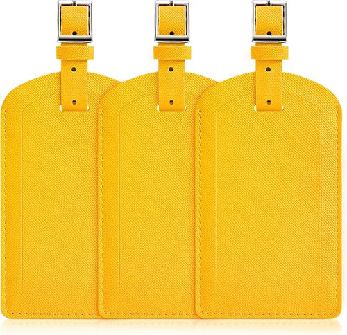 3 Pack Luggage Tags for Suitcases, TSA Approved Bag Tags, Baggage Tags by Airkit