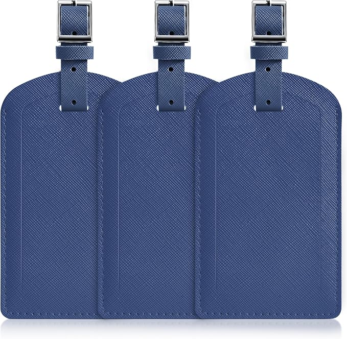 3 Pack Luggage Tags for Suitcases, TSA Approved Bag Tags, Baggage Tags by Airkit