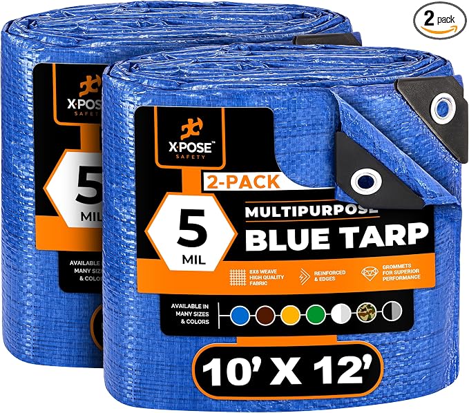 Better Blue Poly Tarp 10' x 12' by XposeSafety