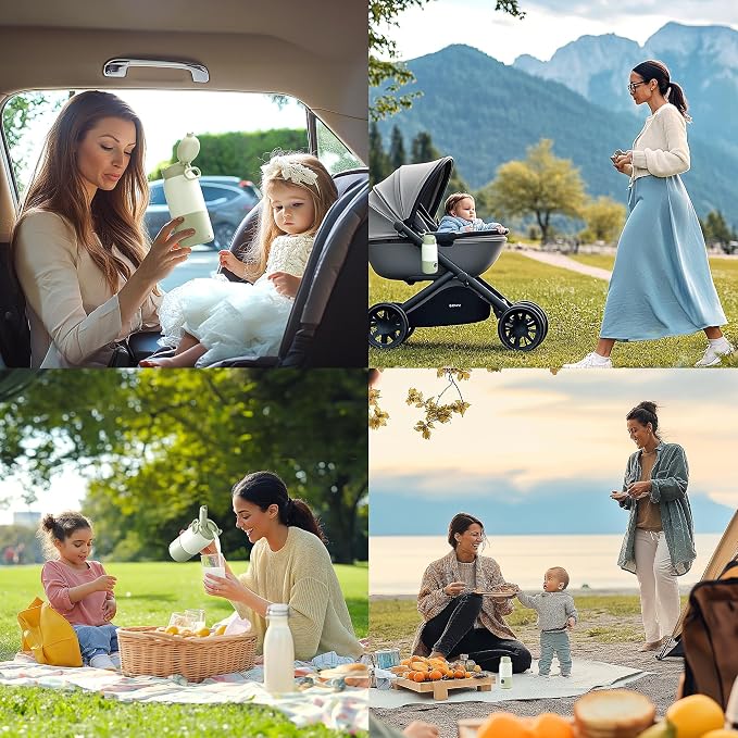 Portable Bottle Warmer for Travel, 2-Min Fast Heating Baby Bottle Warmer - Image 6