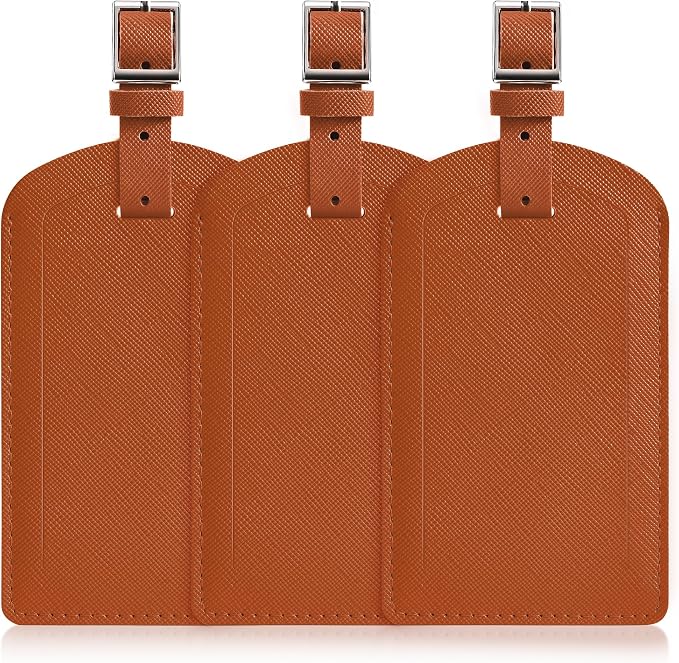 3 Pack Luggage Tags for Suitcases, TSA Approved Bag Tags, Baggage Tags by Airkit