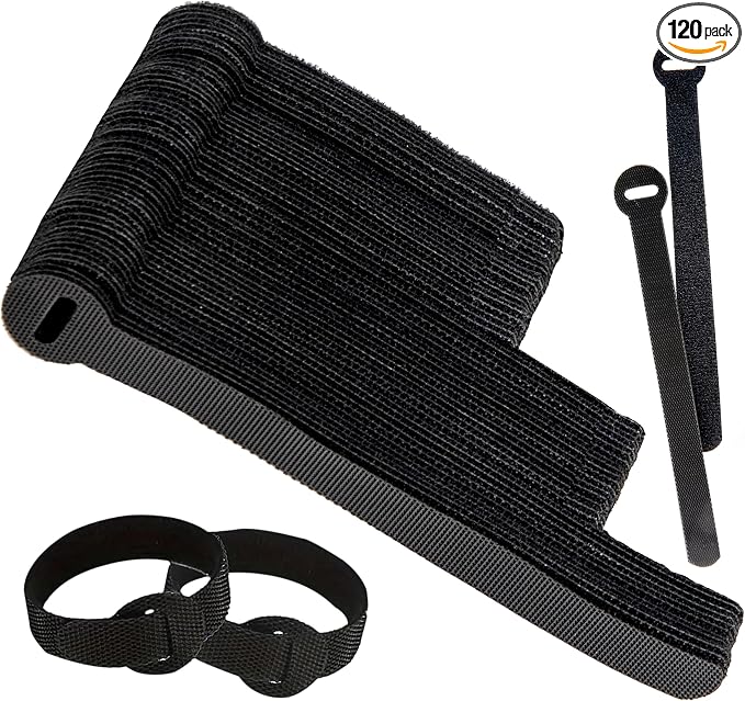 120 PCS 5/6/8 Inch Cord Wraps for Charging Cords – Data Cable Organizer Ties – by ARMIZ