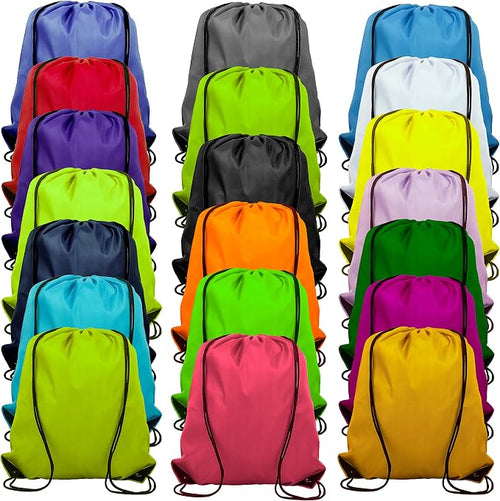 20 Colors Drawstring Backpack Bags Sack Pack Cinch Tote Sport Storage Polyester by Topspeeder